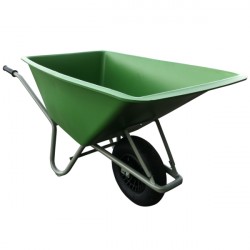 Fort kruiwagen FORZA 160 ltr. grijs gelakt onderstel