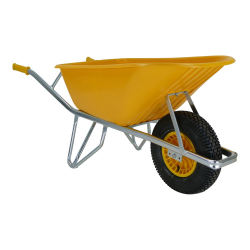 Fort Kruiwagen 100 Ltr. stratenmaker (geel)