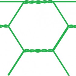 Gaas (Avigal) zeskant (groen) 25,0 x 1000 x 1.0 mm (per meter)