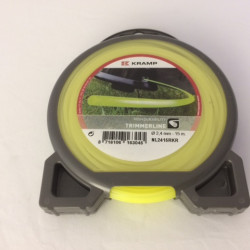 Trimmerlijn 2,4 mm. (15 mtr) geel