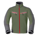 Softshell bosbouwgroen charcoal grijs