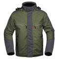 Parka bosbouwgroen charcoal grijs