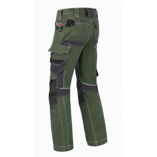 Havep werkbroek 80229 Attitude bosbouw (groen/charcoal grijs)