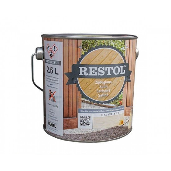 Restol houtolie zijdeglans (1 Ltr.) teakbruin