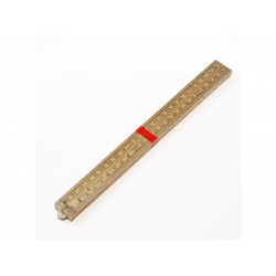 Schuil Duimstok - hout 1mtr. 4-ledig geel 