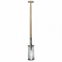 Sneeboer smalle spade met steps (RVS) met 90 cm steel (3033)