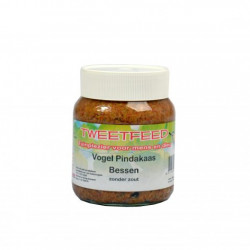 Tweetfeed Pindakaaspot bessen 360 gram.
