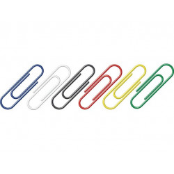 Paperclips gekleurd 125 stuks