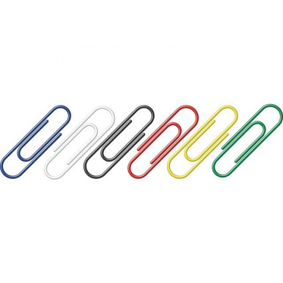 Paperclips gekleurd 125 stuks