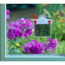 Nature digitale raamthermometer met zonnepaneel 6080078