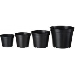 Nature zwart plantpot polypropyleen 4 liter (3 x) 6070204 Nature zwart plantpot polypropyleen 4 liter (3 x) 6070204