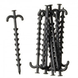 Nature nethouders 25 cm zwart (10 x) 6030415