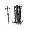 Nature nethouders 25 cm zwart (10 x) 6030415