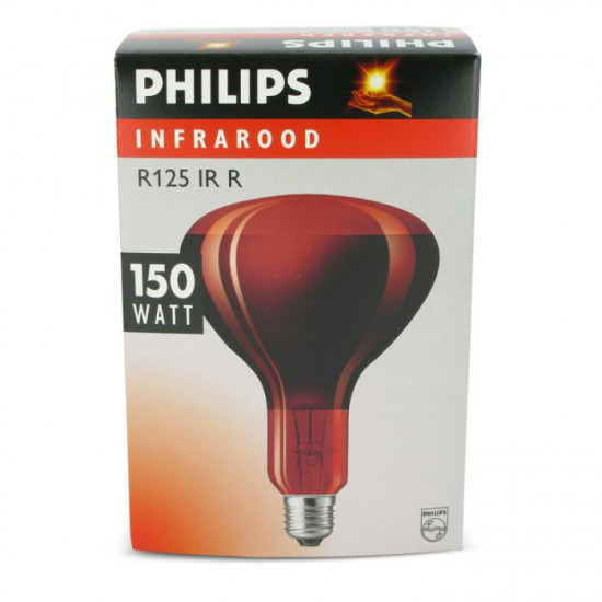 Philips biggenlamp IR150R rood