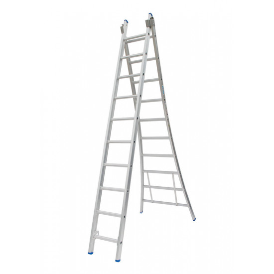 Solide Reformladder 2 x10 sports ongecoat uitgebogen bomen