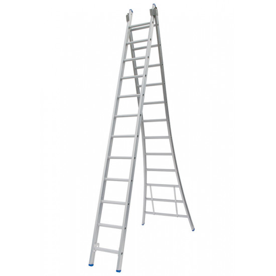 Solide Reformladder 2 x12 sports ongecoat uitgebogen bomen