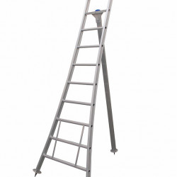 Solide Driepootladder 10 sports aluminium gecoat