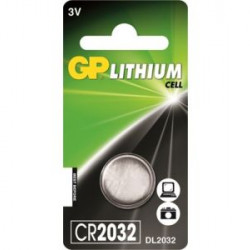 GP lithium knoopcel batterij CR2032 (3 Volt)
