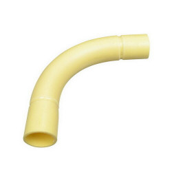 PVC elektra bocht 3/4" (geel)