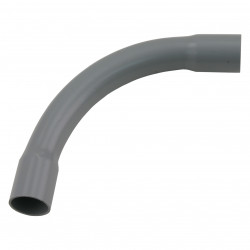 PVC elektra bocht 5/8" grijs slagvast