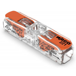 Wago doorverbind lasklem hersluitbaar 1V tot 4 mm2 Wago doorverbind lasklem hersluitbaar 1V tot 4 mm2