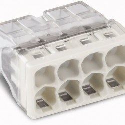 Wago lasklem mini 8 voudig transparant (2273-208)