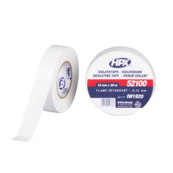HPX pvc isolatietape wit 19 mm. x 20 meter
