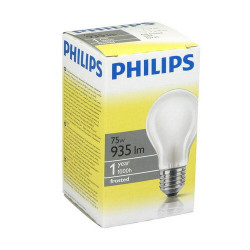 Philips normaallamp 75 W E 27 Mat