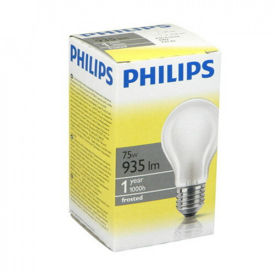 Philips normaallamp 75 W E 27 Mat