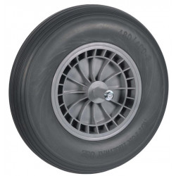 Kruiwagenwiel PVC nooit meer lek met 19 cm. as Kruiwagenwiel PVC nooit meer lek met 19 cm. as