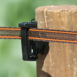 Koltec schriklint bruin/rood versterkt 20 mm. x 200 meter