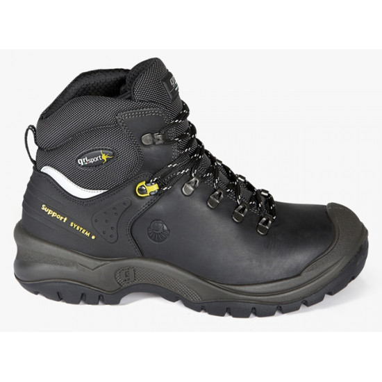 Grisport werkschoenen 803/903 hoog zwart met stalen neus maat 45 Grisport werkschoenen 803/903 hoog zwart met stalen neus maat 45