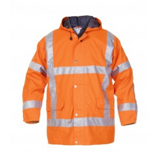 Hydrowear regenjack Uitdam SNS RWS fluor oranje M