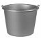 Emmer grijs 12 liter met maatverdeling
