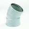 PVC bocht 125 mm mof/mof 30° MV