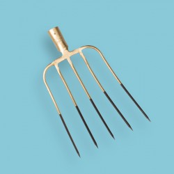 Mestvork los 5 tands met dul en T-steel 100 cm