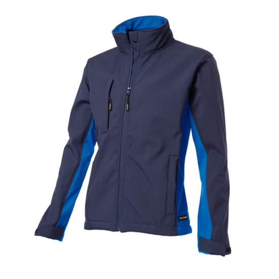 Tricorp softshell jack bicolor navy/royal blue 402002/TJ2000 mt: XL Tricorp softshell jack bicolor navy/royal blue 402002/TJ2000 mt: XL