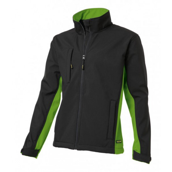 Tricorp softshell jack bicolor zwart/lime 402002/TJ2000 mt: M Tricorp softshell jack bicolor zwart/lime 402002/TJ2000 mt: M