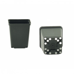 Plantpotje vierkant/kunststof 7 x 7 x 8 cm. 0,27 liter