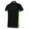 Tricorp polo shirt bicolor borstzak zwart/lime 202002/TP2000 mt: M
