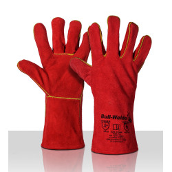 Lashandschoenen 10.396 Welder rood bruin