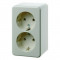 Berker wandcontactdoos (opbouw met aarde) dubbel