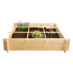 Houten vierkante meter tuin