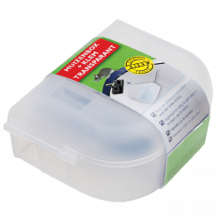 Luxan muizenbox met klem transparant Luxan muizenbox met klem transparant