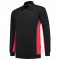 Tricorp polo sweater bicolor borstzak zwart/rood 302003 mt: L