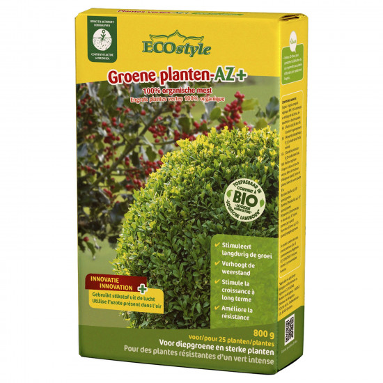 Ecostyle Groene planten AZ / buxusmest (800 gr.) Ecostyle Groene planten AZ / buxusmest (800 gr.)