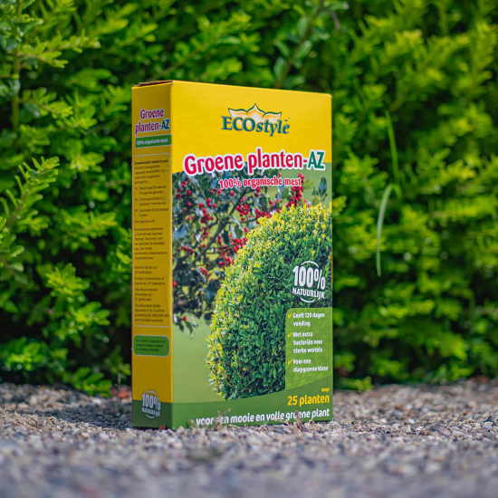 Ecostyle Groene planten AZ / buxusmest (800 gr.) Ecostyle Groene planten AZ / buxusmest (800 gr.)