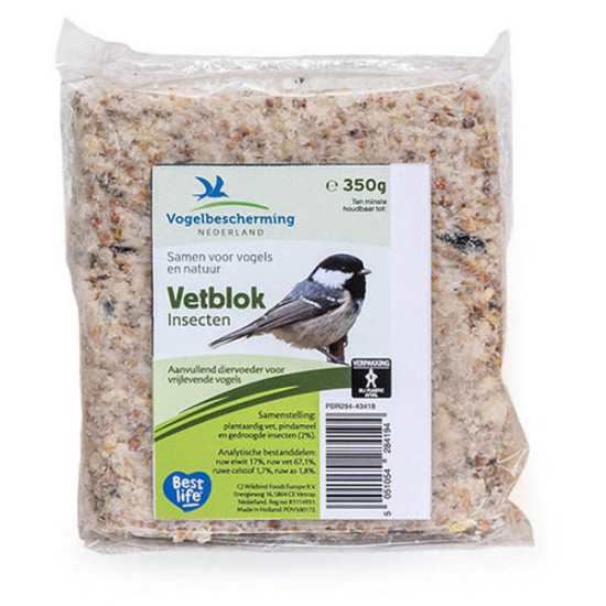 WILDBIRD VBN VETBLOK MET INSECTEN 350 G WILDBIRD VBN VETBLOK MET INSECTEN 350 G