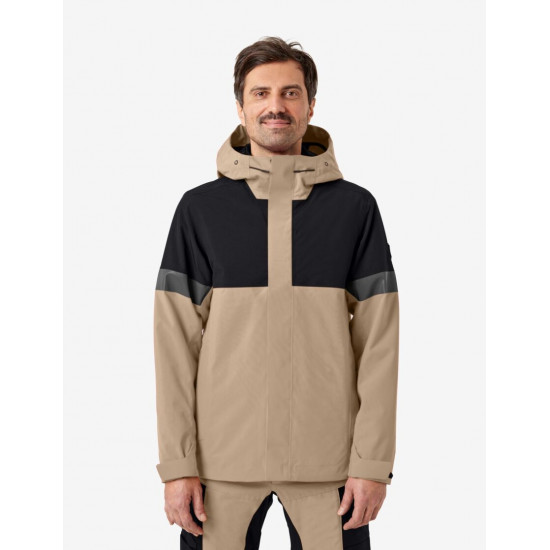 Luca, hardshell jas, waterdicht, beige-zwart Luca, hardshell jas, waterdicht, beige-zwart