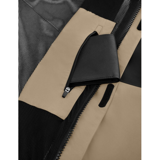 Luca, hardshell jas, waterdicht, beige-zwart Luca, hardshell jas, waterdicht, beige-zwart